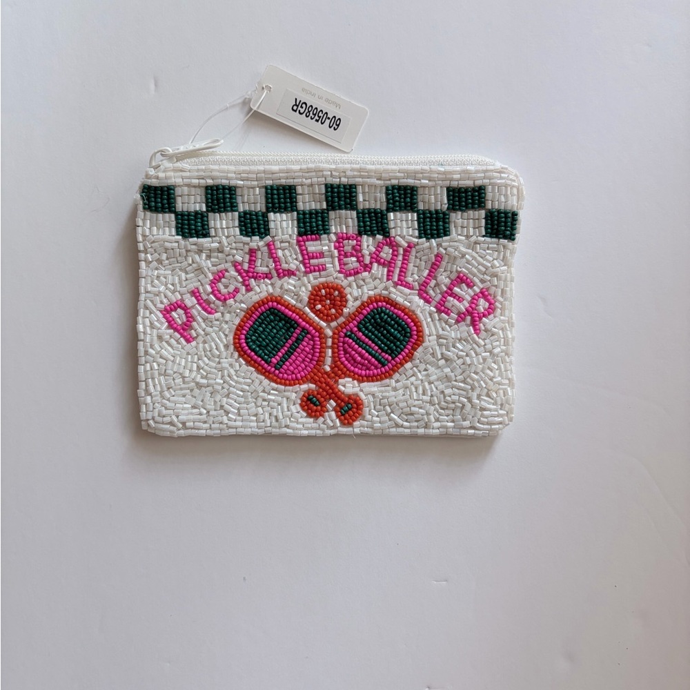 Beaded coin purse.